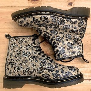 PERFECT Dr. Marten floral print 1460 boots. Made in England. Women’s UK 6 / US 8